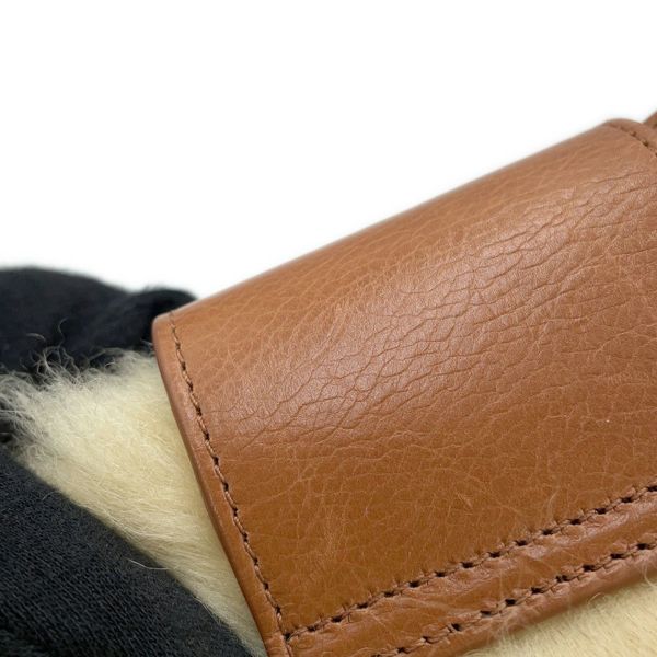 セリーヌ ハンドバッグ トリオンフ ウィルターン クラッチ レザー ファー 113673FEQ CELINE