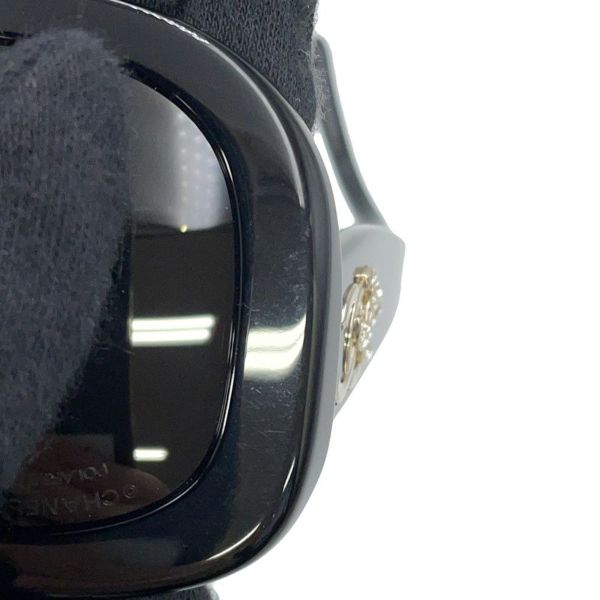 シャネル サングラス ダブルココマーク ラインストーン 56□17 140 5468-B-A CHANEL アイウェア 黒