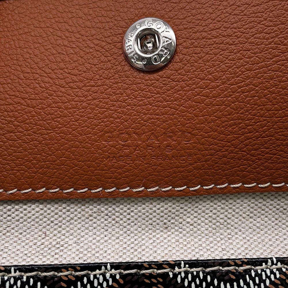 ゴヤール トートバッグ サンルイPM PVC レザー STLOUIPMLTY01CL03P GOYARD ポーチ付き 黒