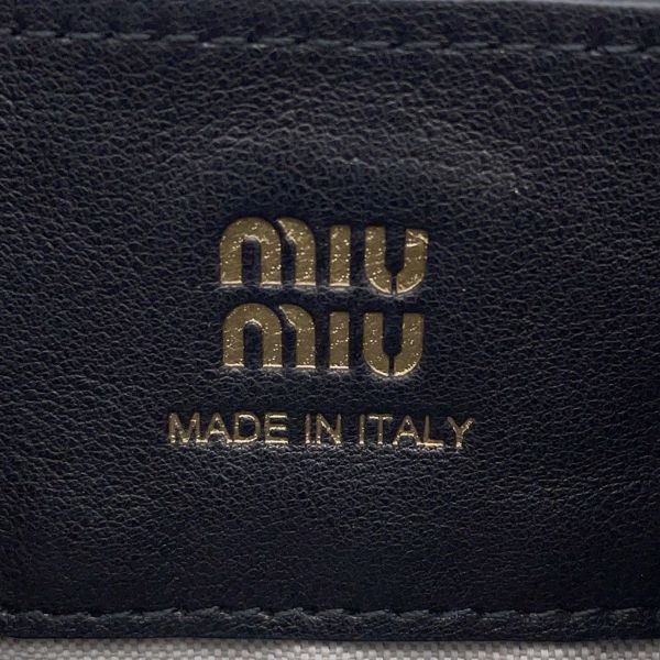 ミュウミュウ ショルダーバッグ ミニ ナッパレザー 5NF460 Miu Miu バッグ 黒