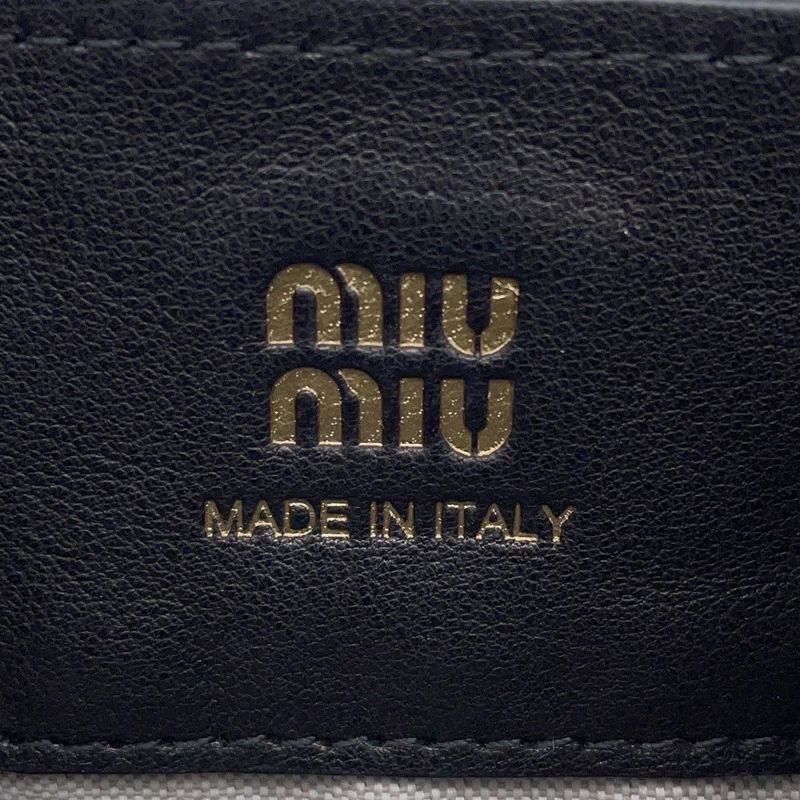 ミュウミュウ ショルダーバッグ ミニ ナッパレザー 5NF460 Miu Miu バッグ 黒