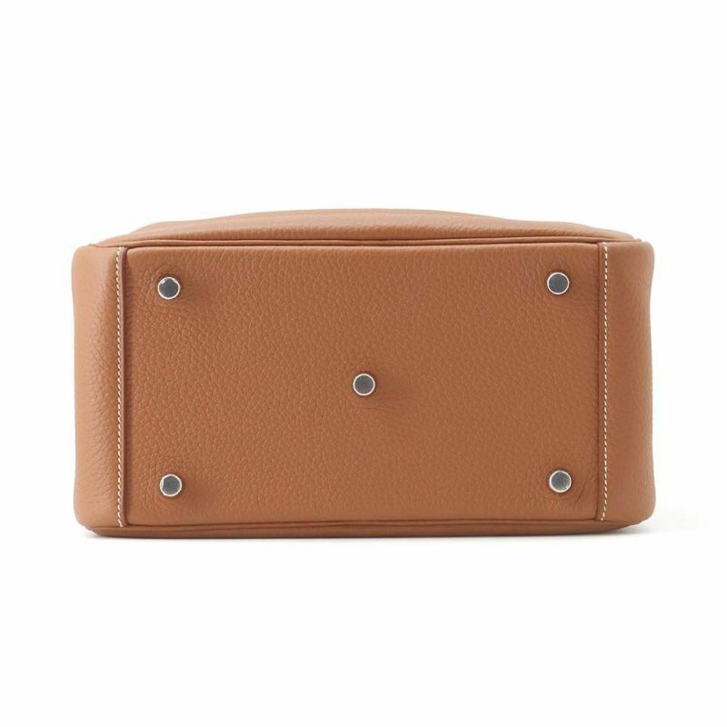 エルメス ハンドバッグ リンディ26 ゴールド/シルバー金具 トリヨンクレマンス W刻印 2wayショルダー