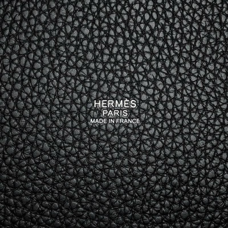 エルメス ハンドバッグ ピコタンロックPM ブラック/シルバー金具 トリヨンクレマンス W刻印 黒