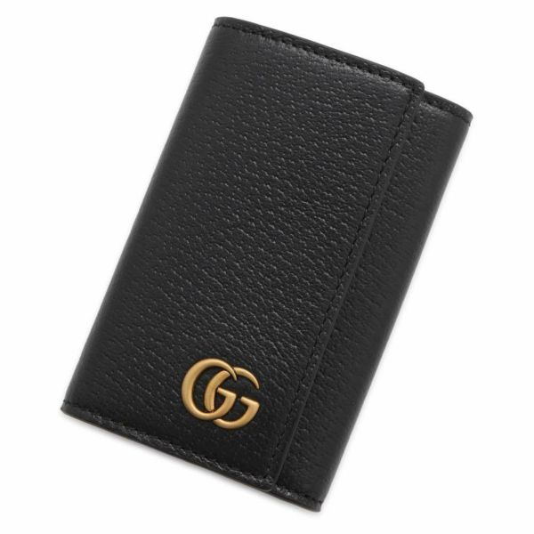 グッチ キーケース GGマーモント  レザー 435305 GUCCI 黒