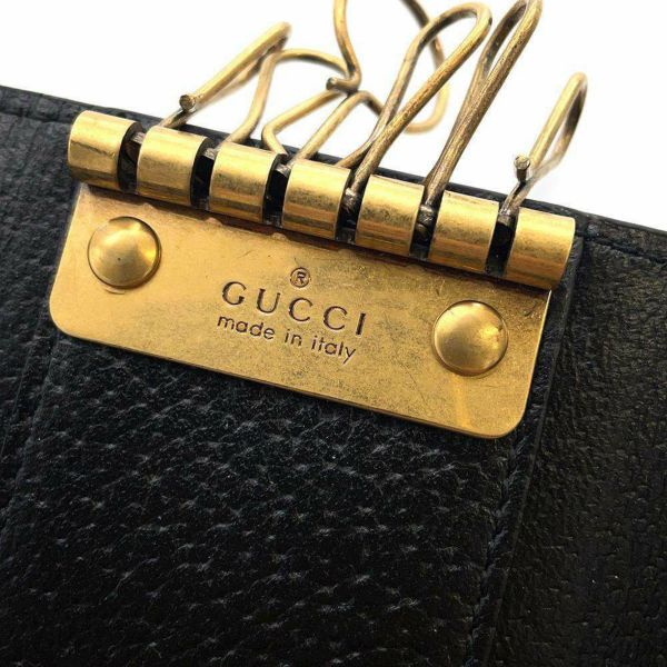 グッチ キーケース GGマーモント  レザー 435305 GUCCI 黒