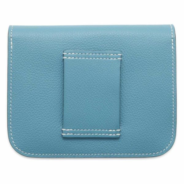 エルメス 財布 コンスタンス スリム ニューブルージーン/シルバー金具 エバーカラー B刻印 HERMES 財布