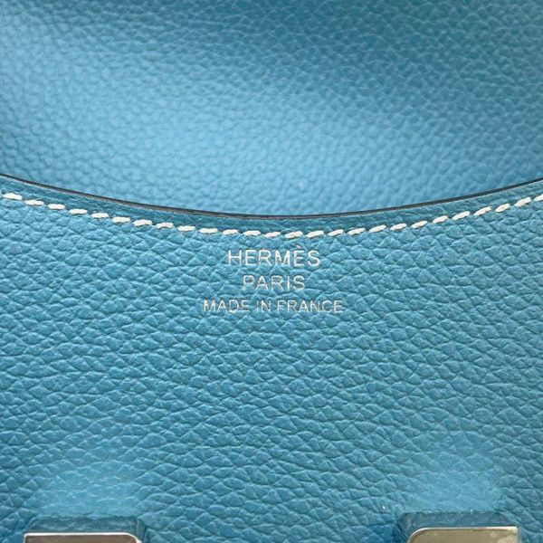 エルメス 財布 コンスタンス スリム ニューブルージーン/シルバー金具 エバーカラー B刻印 HERMES 財布