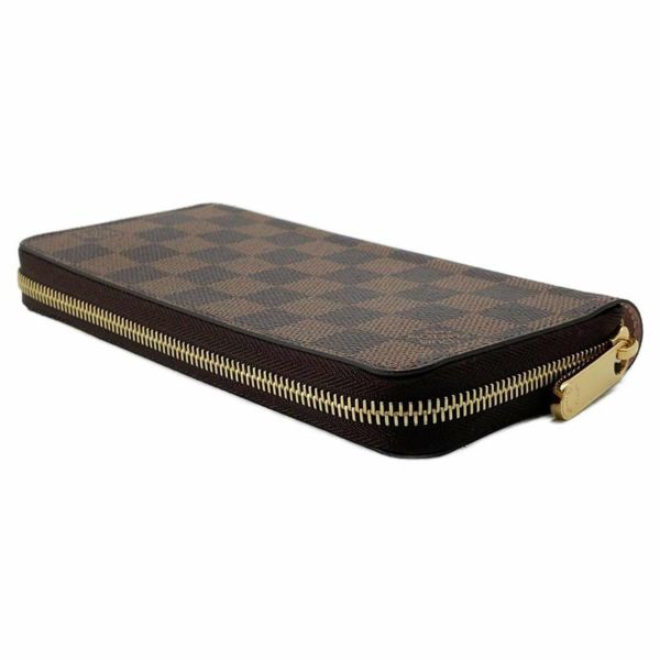 ルイヴィトン 長財布 ダミエ・エベヌ ジッピー・ウォレット N60046 LOUIS VUITTON 財布 ピンク