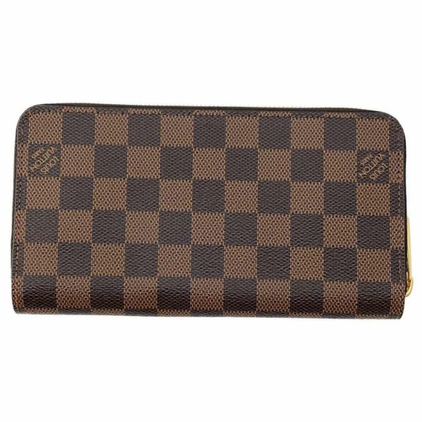 ☆ルイヴィトン 長財布 ダミエ・エベヌ ジッピー・ウォレット N60046 LOUIS VUITTON 財布 ピンク |  中古・新品ブランド販売ギャラリーレア公式通販