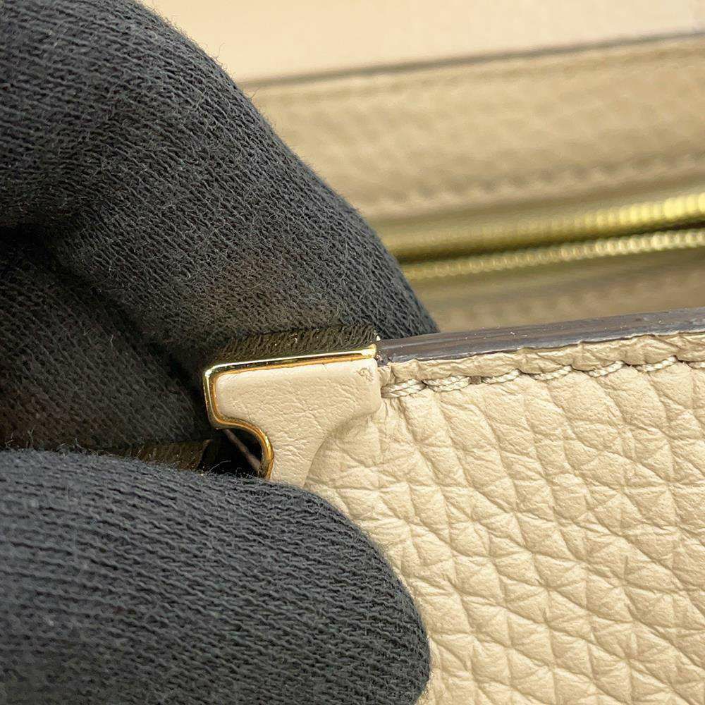 ルイヴィトン ハンドバッグ トリヨンレザー カプシーヌMM M42253 LOUIS VUITTON 2wayショルダーバッグ グレージュ