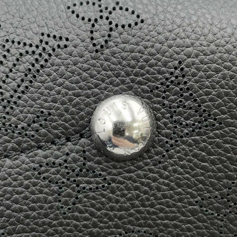 ルイヴィトン ハンドバッグ モノグラム・マヒナ ベラ M57070 LOUIS VUITTON 2wayショルダーバッグ 巾着バッグ 黒 ブラック