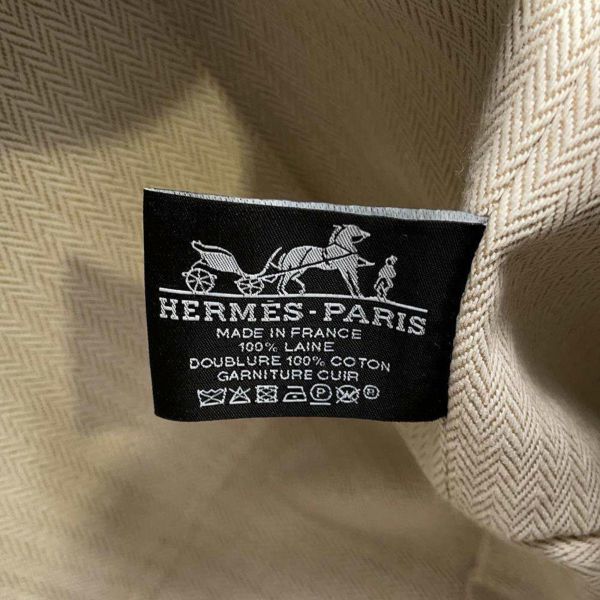 エルメス ポーチ ブリッド・ア・ブラックGM Hナッテ ヴェールフォレ/シルバー金具 キャンバス  トワルアッシュ HERMES バッグ