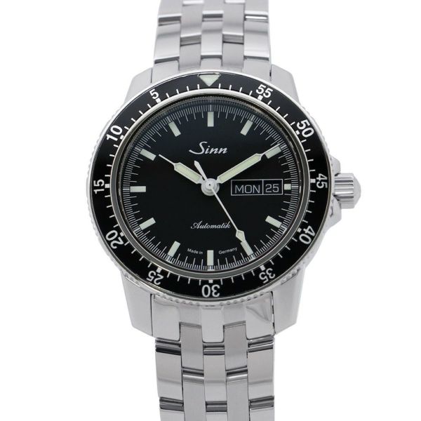 ジン 104 104.ST.SA Sinn 腕時計 黒文字盤