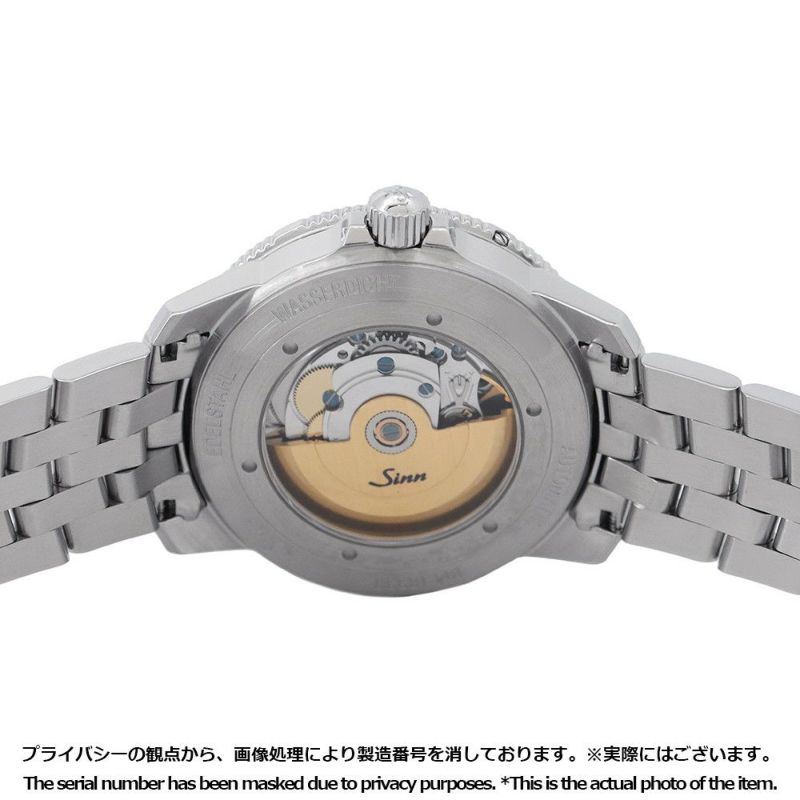 ジン 104 104.ST.SA Sinn 腕時計 黒文字盤