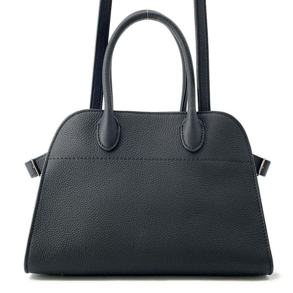 ザ ロウ ハンドバッグ ソフトマルゴー10 レザー W1190 L133 THE ROW バッグ 2wayショルダーバッグ 黒