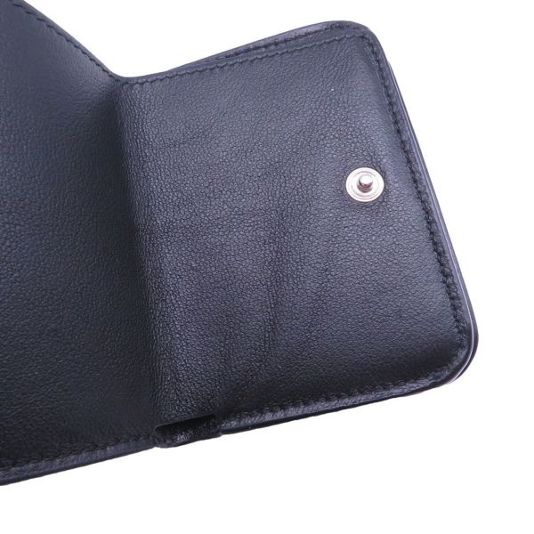 美品✨BALENCIAGAバレンシアガ財布三つ折り593813黒ブラックイエロー BALENCIAGA バレンシアガ 財布 三つ折り ブラック 593813 1IZIM