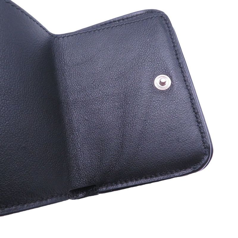 バレンシアガ 三つ折り財布 ドット キャッシュ ミニ ウォレット 593813 BALENCIAGA 黒 ブラック