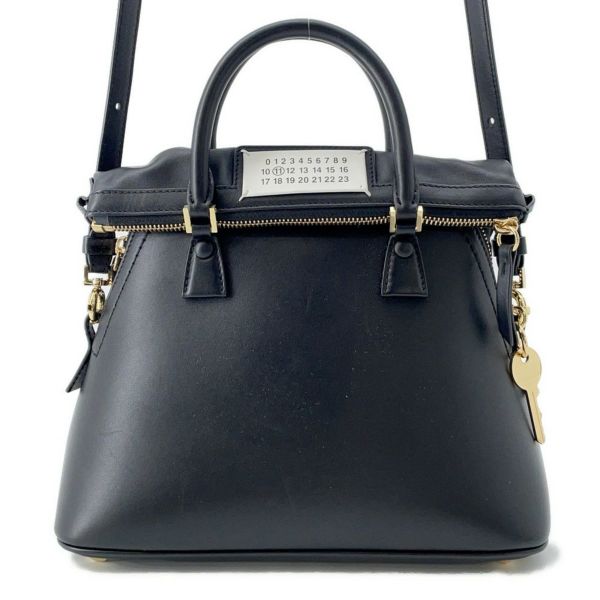 メゾンマルジェラ ハンドバッグ 5AC ミニ レザー S56WG0082 Maison Margiela 2wayショルダー 黒