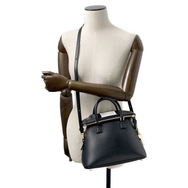 メゾンマルジェラ ハンドバッグ 5AC ミニ レザー S56WG0082 Maison Margiela 2wayショルダー 黒