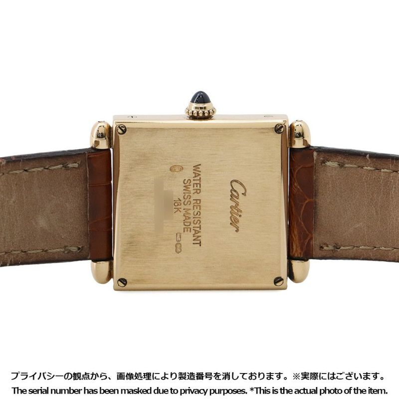カルティエ タンク オビュ W1512256 Cartier 腕時計 シルバー文字盤