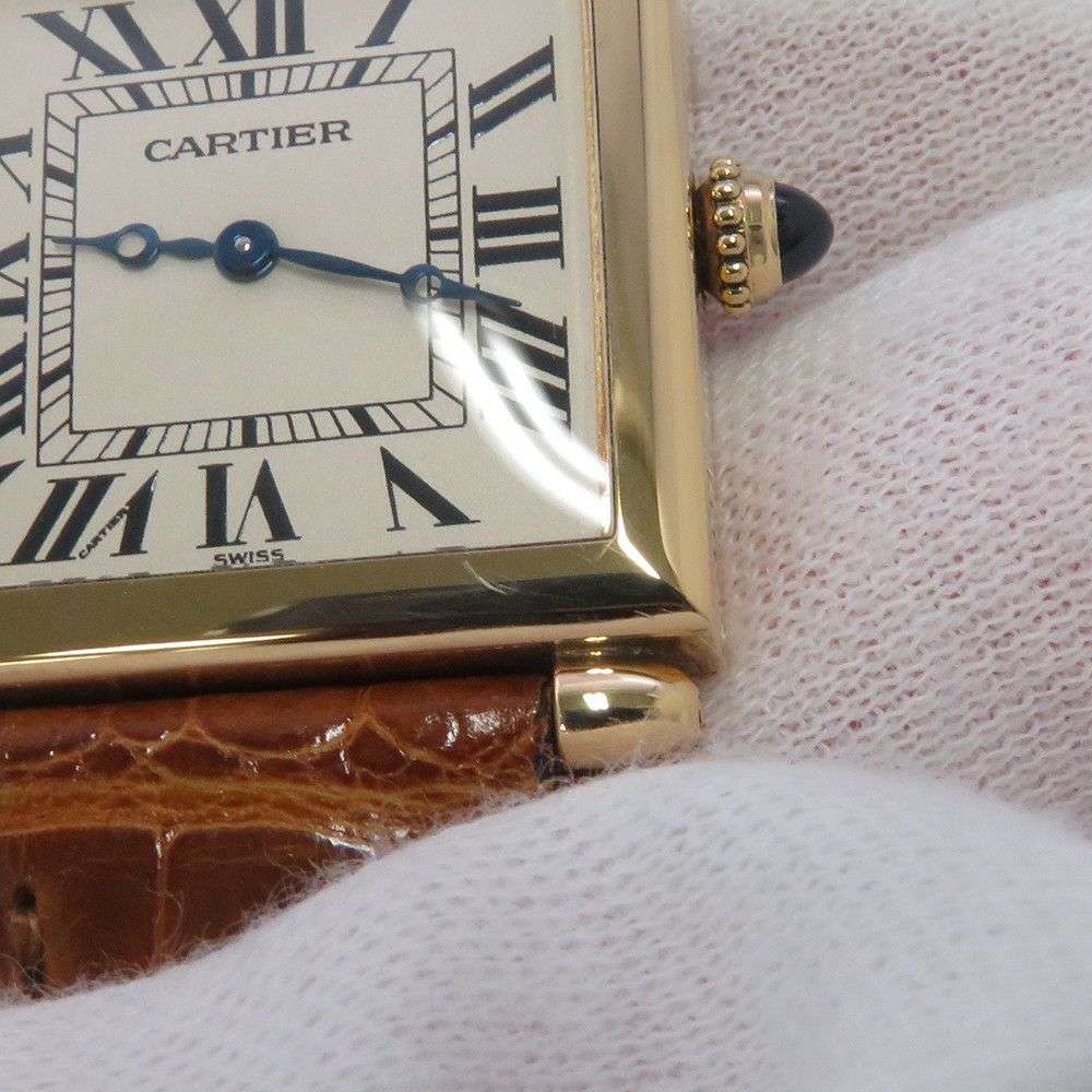 カルティエ タンク オビュ W1512256 Cartier 腕時計 シルバー文字盤