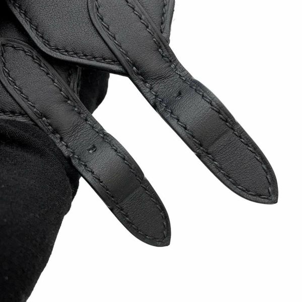 エルメス ヴィクトリア 3  フールトゥ ミニ ブラック/エクリュ/シルバー金具 トワルキャドリーユ/スイフト B刻印 黒