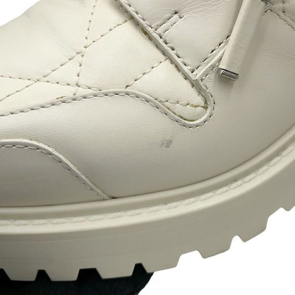 クリスチャン・ディオール ブーツ D-LEADER カナージュ ミドルブーツ レディースサイズ38 KDI733CQC 靴 白