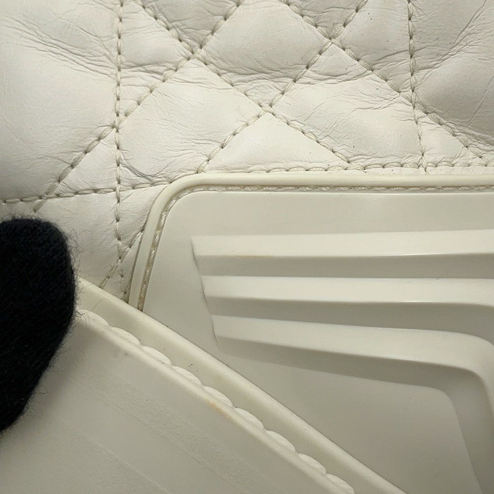 クリスチャン・ディオール ブーツ D-LEADER カナージュ ミドルブーツ レディースサイズ38 KDI733CQC 靴 白