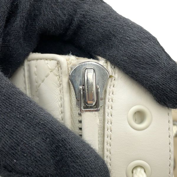 クリスチャン・ディオール ブーツ D-LEADER カナージュ ミドルブーツ レディースサイズ38 KDI733CQC 靴 白