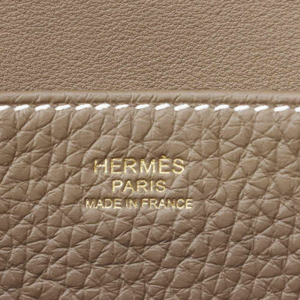 エルメス ハンドバッグ アルザン25 エトゥープ/ゴールド金具 トリヨンクレマンス B刻印 2way