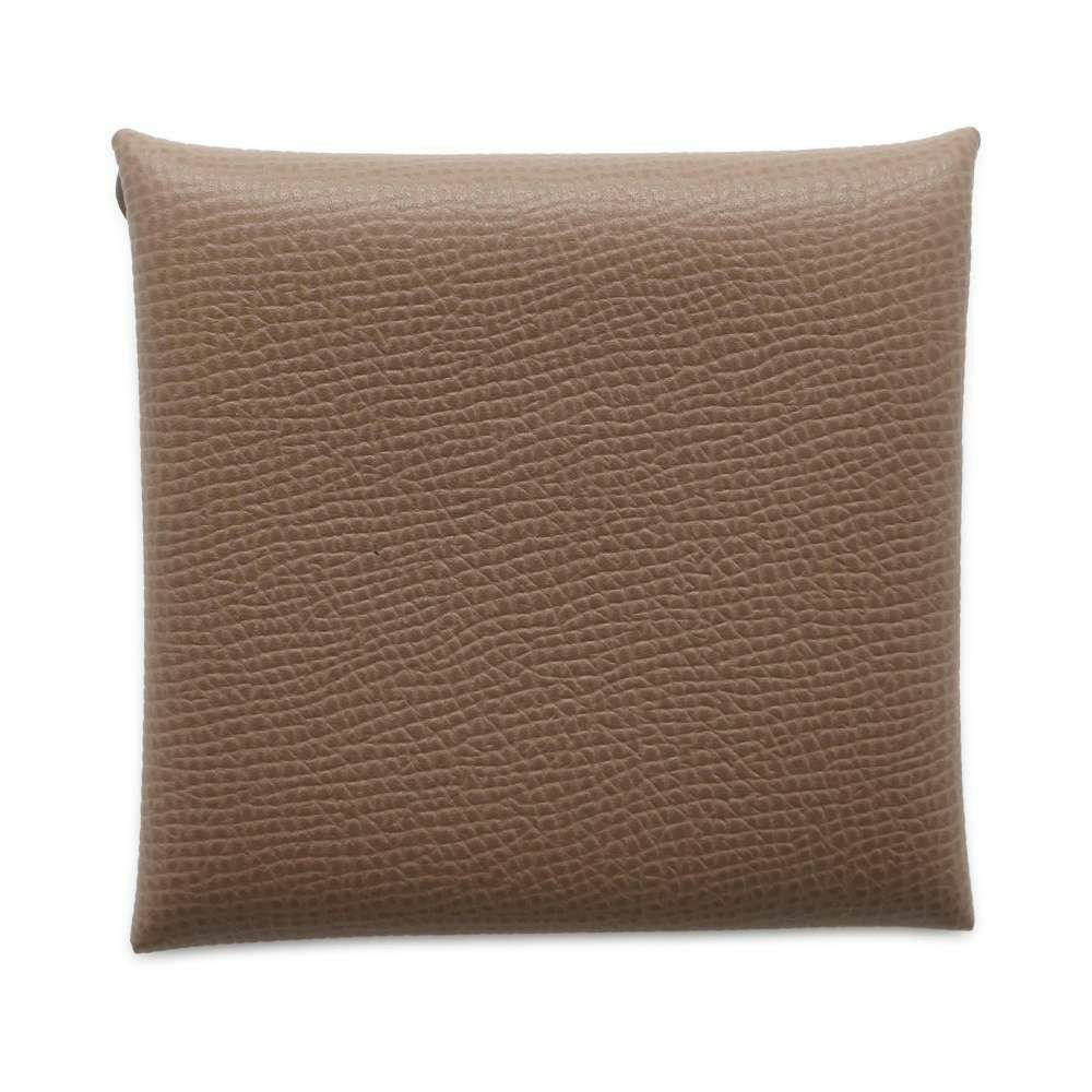 エルメス コインケース バスティア エトゥープ ヴォーエプソン B刻印 HERMES 財布