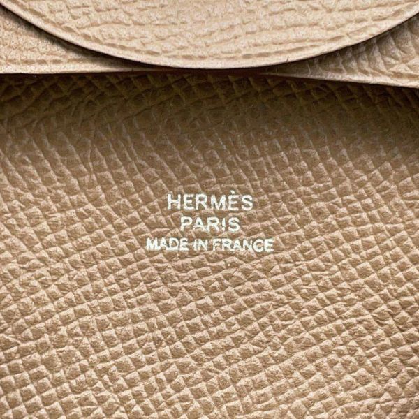 エルメス コインケース バスティア エトゥープ ヴォーエプソン B刻印 HERMES 財布