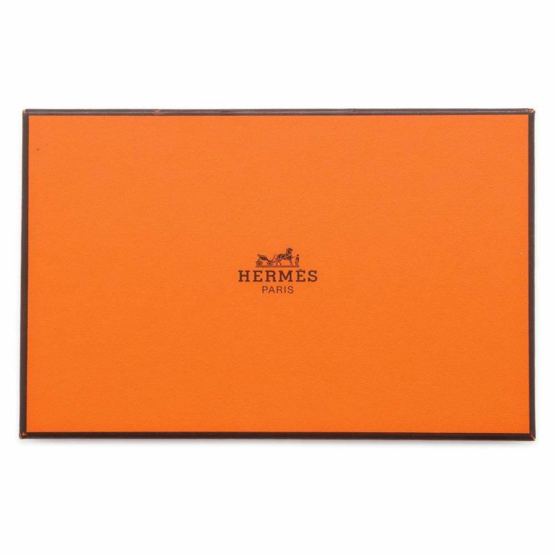 エルメス 長財布 オオサカ ブラック ボックスカーフ □E刻印 HERMES 財布 メンズ 黒