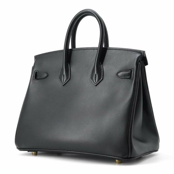 エルメス バーキン25 ブラック/ゴールド金具 タデラクト U刻印 HERMES Birkin ハンドバッグ 黒