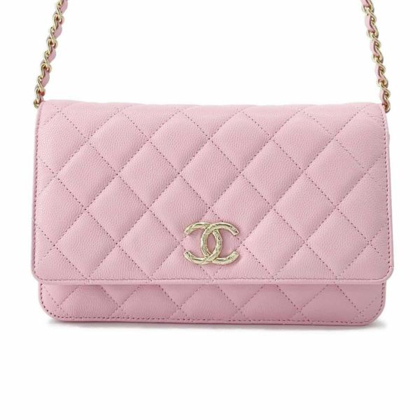 シャネル チェーンウォレット マトラッセ ココマーク キャビアスキン AP3971 CHANEL 財布