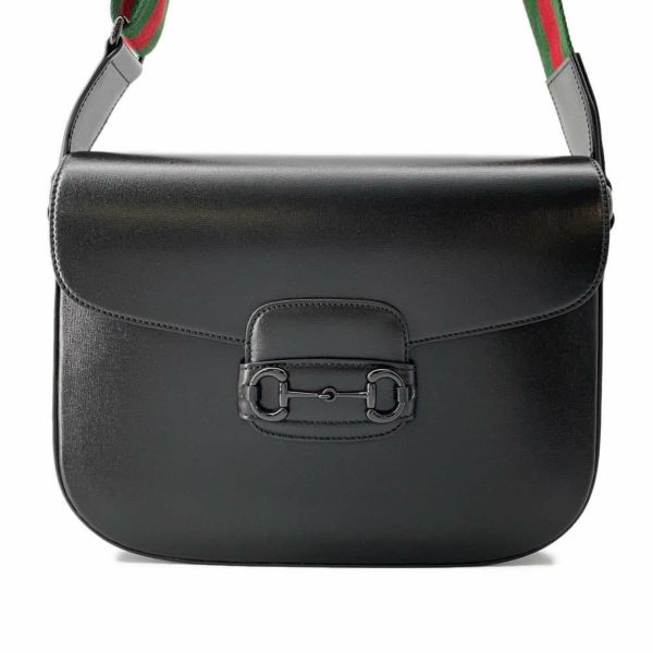 グッチ ショルダーバッグ ホースビット 1955 レザー 700457 GUCCI バッグ 黒 | 中古・新品ブランド販売ギャラリーレア公式通販