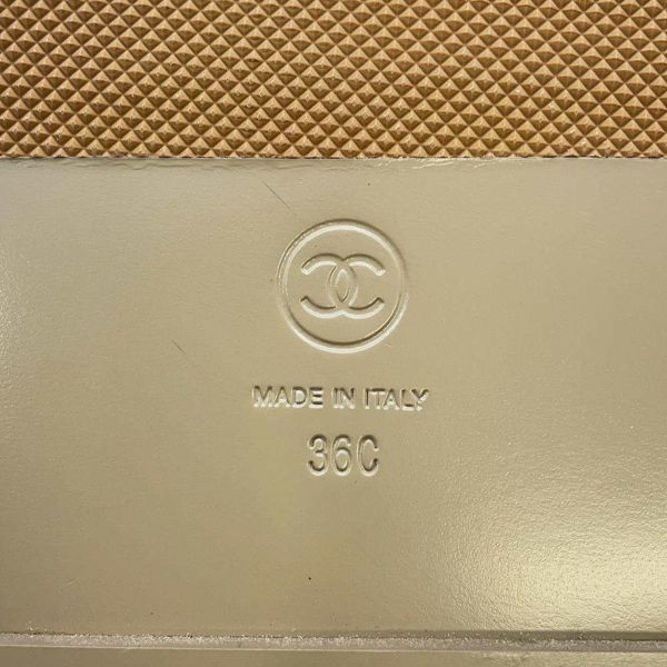 シャネル サンダル ココマーク ハラコ ムートン レディースサイズ36C G38648 CHANEL 靴 スリッポン