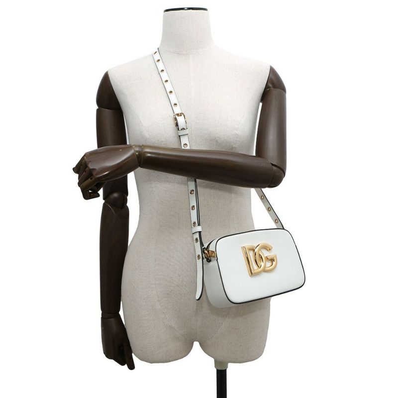 ドルチェ&ガッバーナ ショルダーバッグ DGロゴ 3.5 レザー BB7095AW576 DOLCE&GABBANA 白