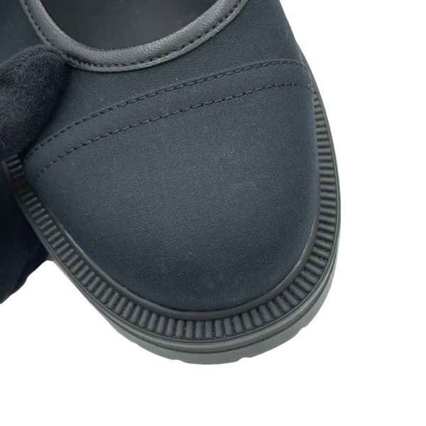 クリスチャン・ディオール ブーツ DIORANGER 編み上げ ロングブーツ キャンバス レディースサイズ38 Christian Dior 靴 黒