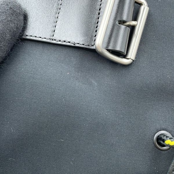 クリスチャン・ディオール ブーツ DIORANGER 編み上げ ロングブーツ キャンバス レディースサイズ38 Christian Dior 靴 黒