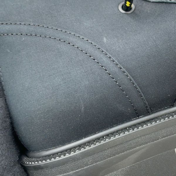 クリスチャン・ディオール ブーツ DIORANGER 編み上げ ロングブーツ キャンバス レディースサイズ38 Christian Dior 靴 黒