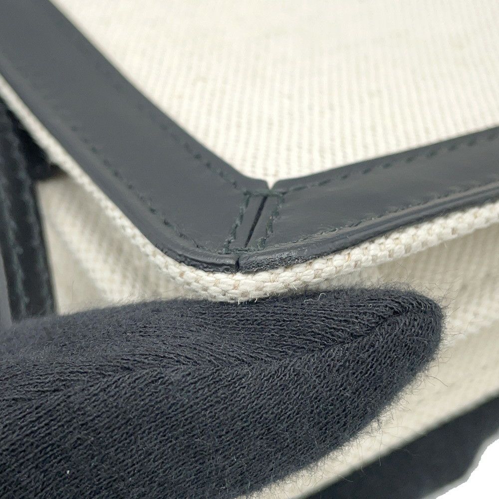 バレンシアガ ショルダーバッグ ネイビーポシェット キャンバス レザー 339937 BALENCIAGA 黒