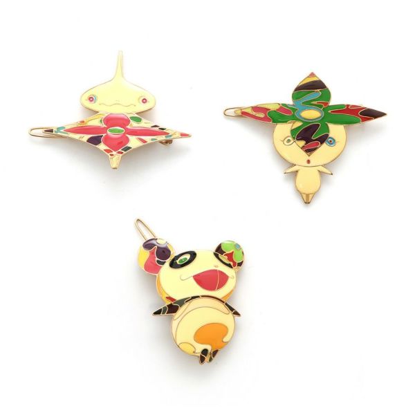 ルイヴィトン ヘアアクセサリー 村上 隆 フラワーハットマン パンダ オニオンヘッド 3点セット M92595