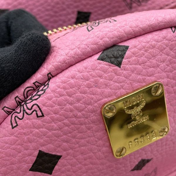 エムシーエム リュックサック ヴィセトス サイドスタッズ レザー MMK3AVE41PK001 MCM バッグパック