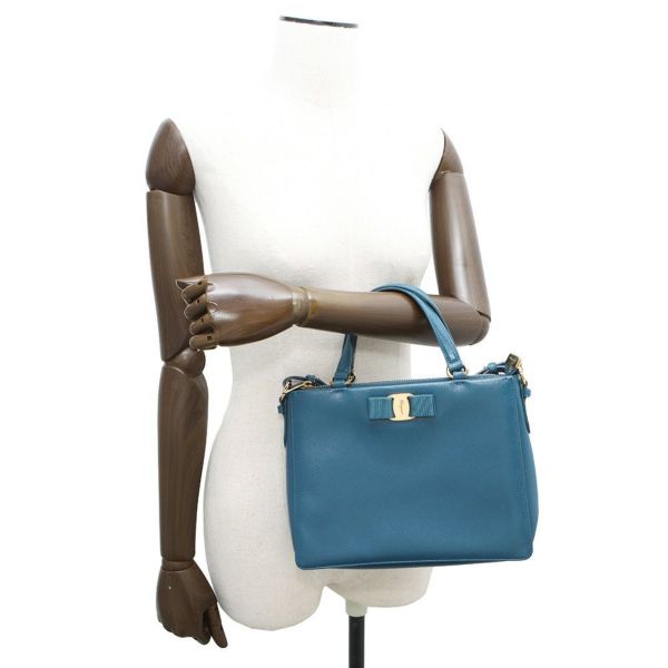 サルヴァトーレ・フェラガモ ハンドバッグ ヴァラリボン 21E298 Ferragamo 2way