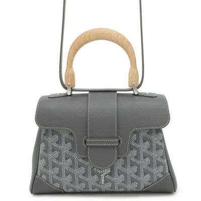 ゴヤール　Goyard ショルダーバッグ　グレ 美品】GOYARD ゴヤール 斜め掛けショルダーバッグ グレー