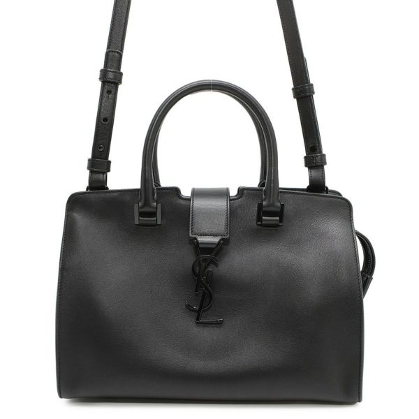 サンローランパリ ハンドバッグ ベイビーカバス レザー 400914 SAINT LAURENT PARIS 2way 黒
