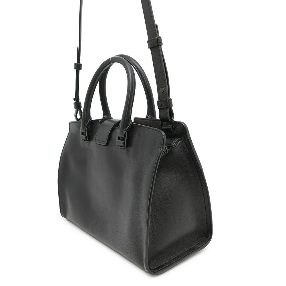 サンローランパリ ハンドバッグ ベイビーカバス レザー 400914 SAINT LAURENT PARIS 2way 黒