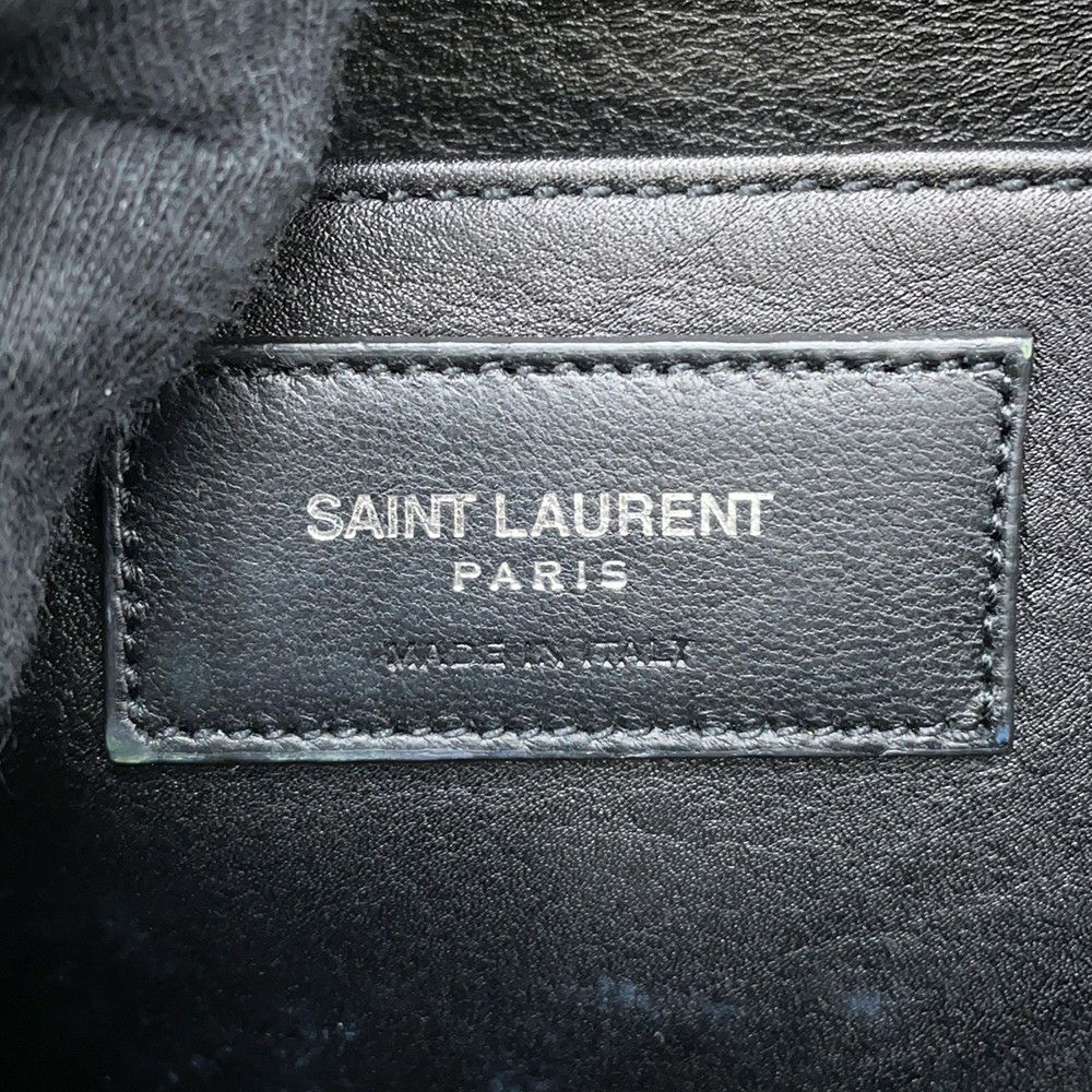サンローランパリ ハンドバッグ ベイビーカバス レザー 400914 SAINT LAURENT PARIS 2way 黒