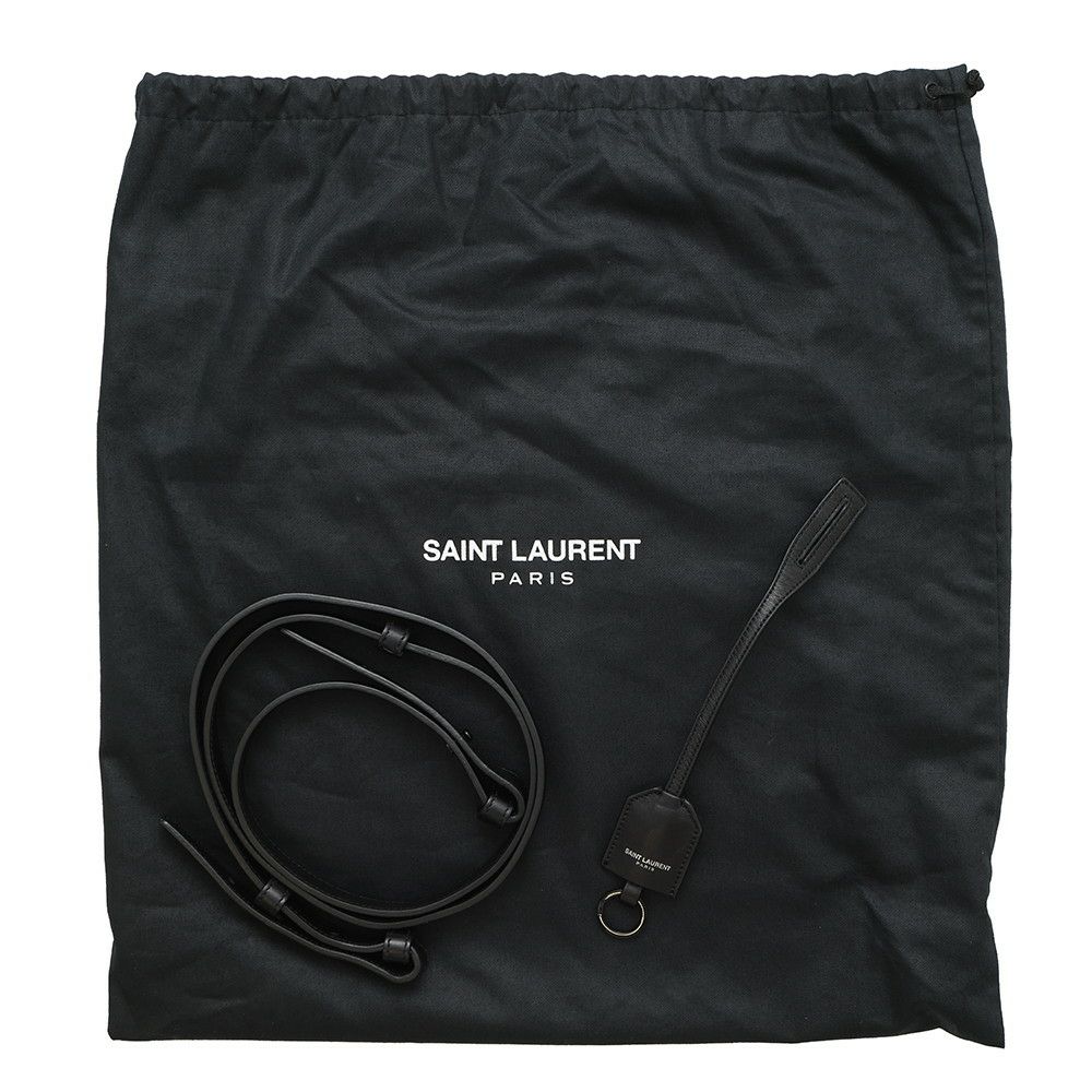 サンローランパリ ハンドバッグ ベイビーカバス レザー 400914 SAINT LAURENT PARIS 2way 黒